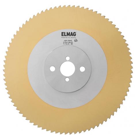 ELMAG Sägeblatt HSS / DMo5 / TiN Beschichtet TiN 275x2,5x32mm T6