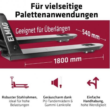 ELMAG Handhubwagen lang