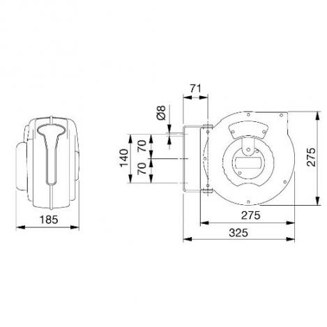 ELMAG Automatischer Schlauchaufroller ROLL AIR JUNIOR 9