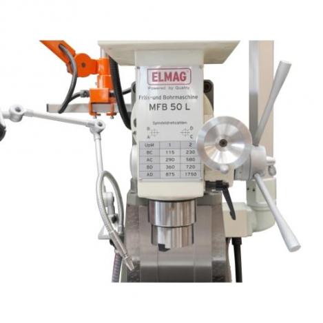 ELMAG Getriebe Fräs- und Bohrmaschine Modell MFB 50 L inkl. 3-Achs Digitale Positionsanzeige