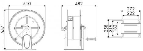 ELMAG Manueller Schlauchaufroller Edelstahl Serie 540