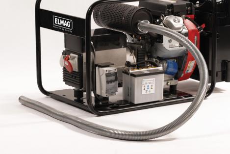 ELMAG Abgasrohr flexibel, 2 m inkl. Anschluß ID28/AD30mm
