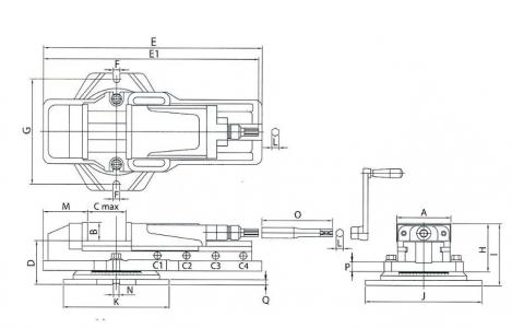 ELMAG Hydraulik-Maschinenschraubstock