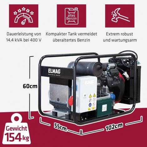 ELMAG Stromerzeuger SEB 16000WDE-AVR