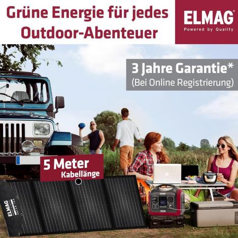 ELMAG Faltbares Solarpanel SOLAR 100 - monokristallin