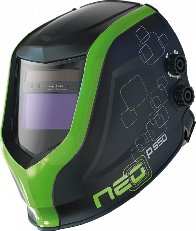 ELMAG Automatik-Kopfschweißschirm - neo p550 grün -TC (1007.011)