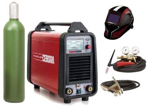 ELMAG Profi WIG-DC-Schweißinverter 'PFC' CEBORA WIN TIG 'DC' 220 M Plug & Play-SET