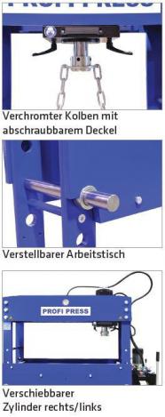 ELMAG Hydraulische Werkstattpresse XL PREMIUM WPMEH 100/2