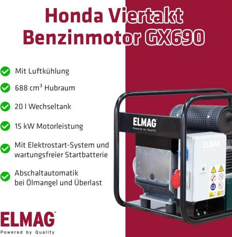 ELMAG Stromerzeuger SEB 16000WDE-AVR