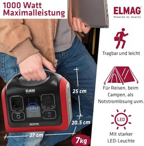 ELMAG Tragbare Powerstation ENERGY 600