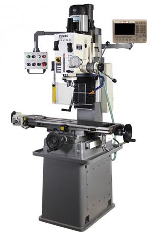 ELMAG Getriebe Fräs- und Bohrmaschine MFB 45 GLH inkl. 3-Achs digitale Positionsanzeige