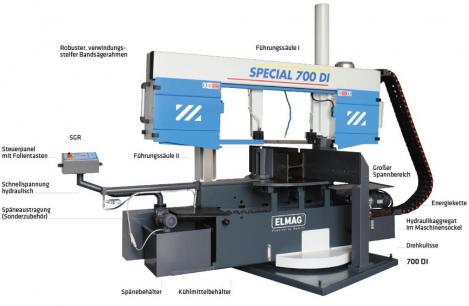 ELMAG MACC Metall-Bandsägemaschine Modell SPECIAL 700 DI