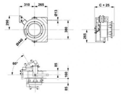 ELMAG Befestigungsvorrichtung 1701 (nur für Modell 1753 RNF passend)
