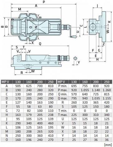 ELMAG Hydraulikschraubstock MP 200 V