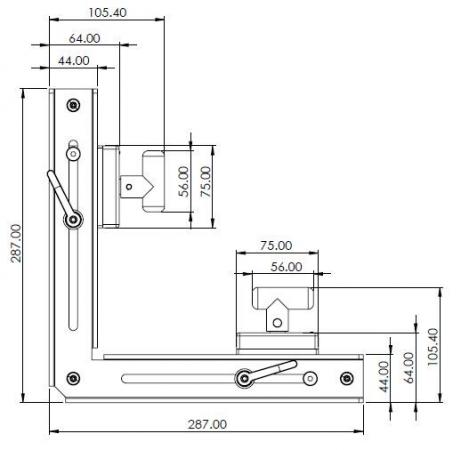 ELMAG MAGSWITCH Magnet-Schweißwinkel 90° Winkel 600