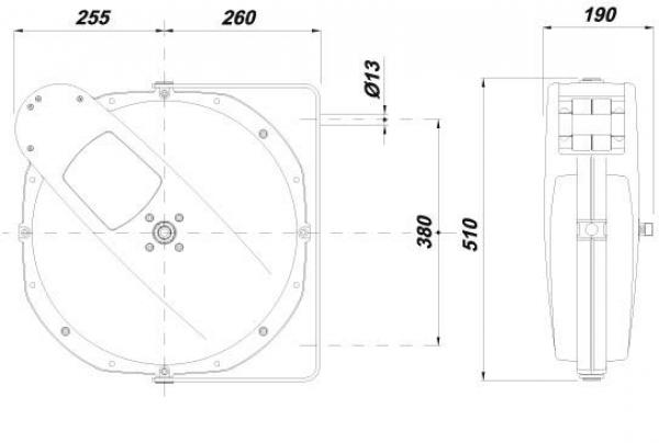 ELMAG Automatischer Schlauchaufroller ROLL AIR INDUSTRIE 21 ELMAG Automatischer Schlauchaufroller ROLL AIR INDUSTRIE 21
