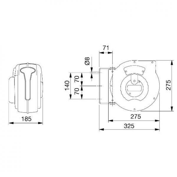 ELMAG Automatischer Schlauchaufroller ROLL AIR JUNIOR 9