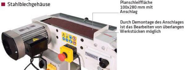 ELMAG Bandschleifmaschine BSM 100x1220 N, 400 Volt ELMAG Bandschleifmaschine BSM 100x1220 N, 400 Volt