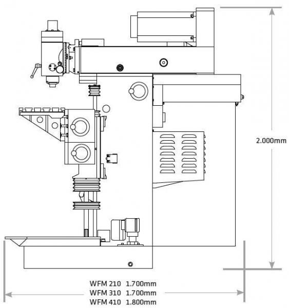 ELMAG Werkzeugfräsmaschine WFM 410 Servodrive