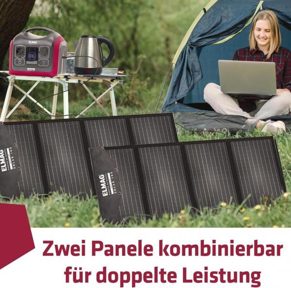 ELMAG Faltbares Solarpanel SOLAR 100 - monokristallin