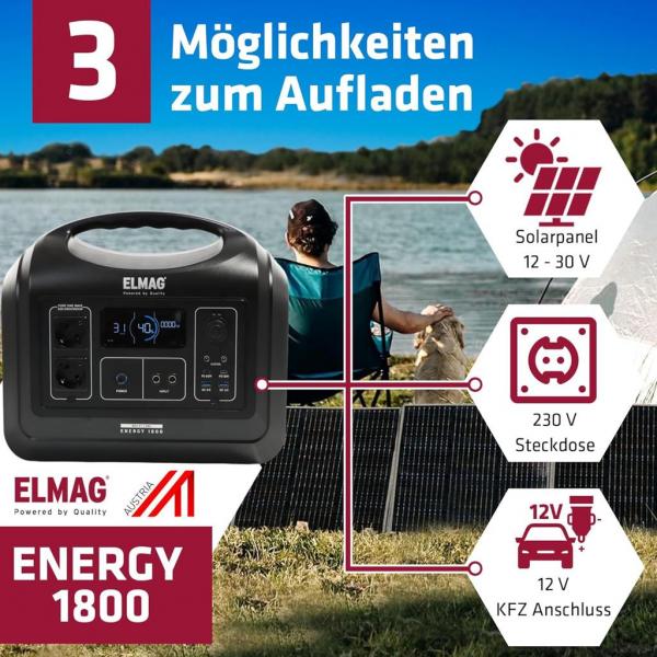 ELMAG Tragbare Powerstation ENERGY 1800 ELMAG Tragbare Powerstation ENERGY 1800