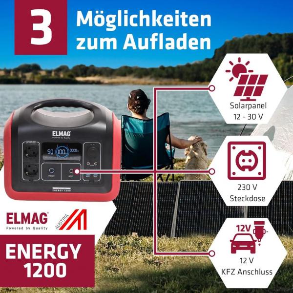 ELMAG Tragbare Powerstation ENERGY 1200