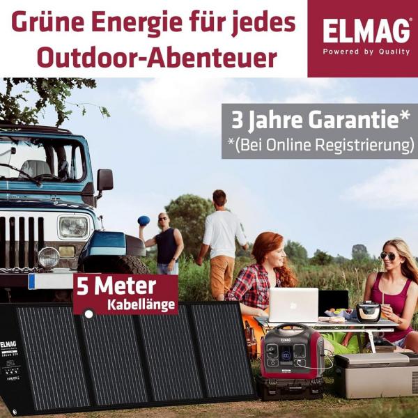 ELMAG Faltbares Solarpanel SOLAR 220 - monokristallin