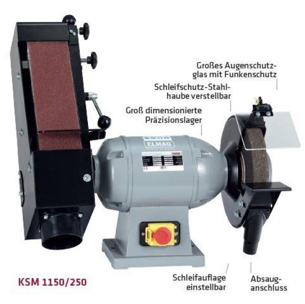 ELMAG Kombi-Schleifmaschine KSM 1150/250