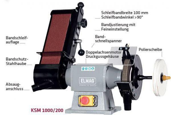 ELMAG Kombi-Schleifmaschine KSM 1000/200 N ELMAG Kombi-Schleifmaschine KSM 1000/200 N