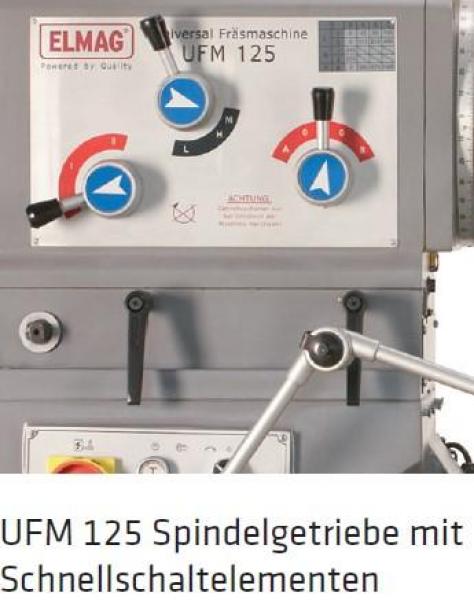 ELMAG Universal Fräsmaschine Modell UFM 125 ELMAG Universal Fräsmaschine Modell UFM 125