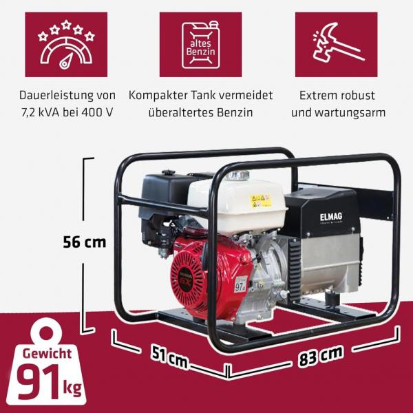 ELMAG Stromerzeuger SEB 7500WD-AVR
