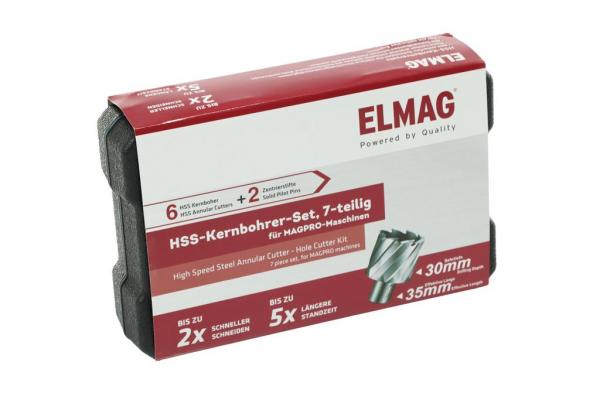 ELMAG HSS-Kernbohrer-Set, 7-teilig