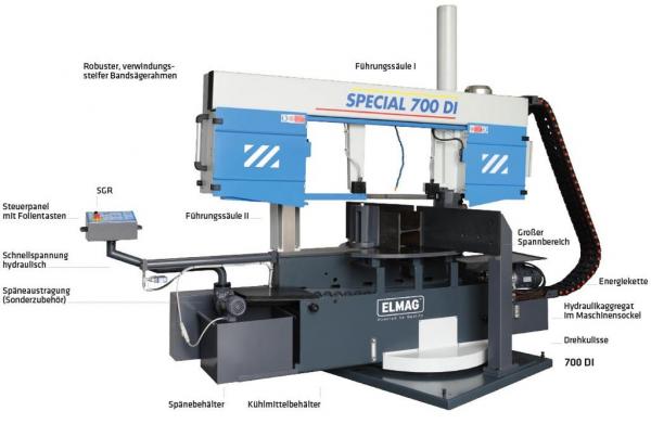 ELMAG MACC Metall-Bandsägemaschine Modell SPECIAL 700 DI