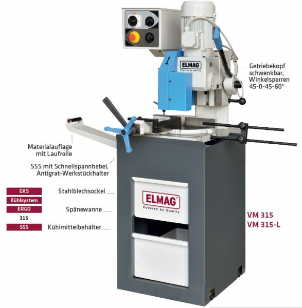 ELMAG Metall-Kreissägemaschine VM 315