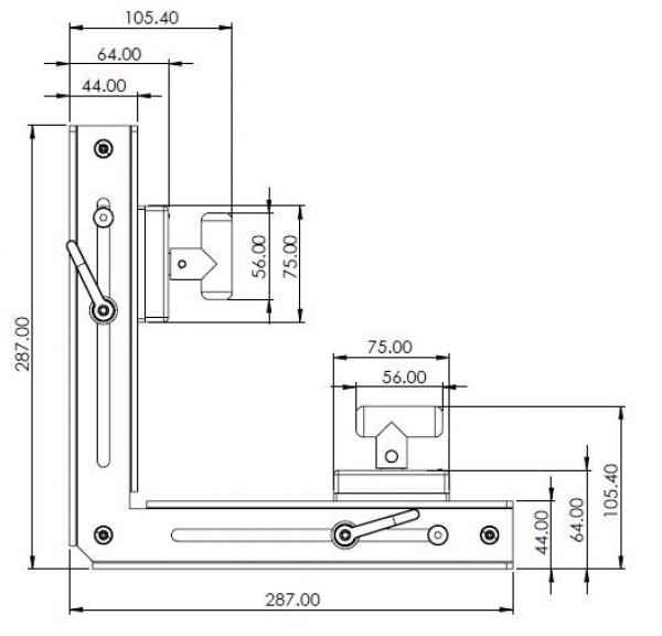 ELMAG MAGSWITCH Magnet-Schweißwinkel 90° Winkel 600
